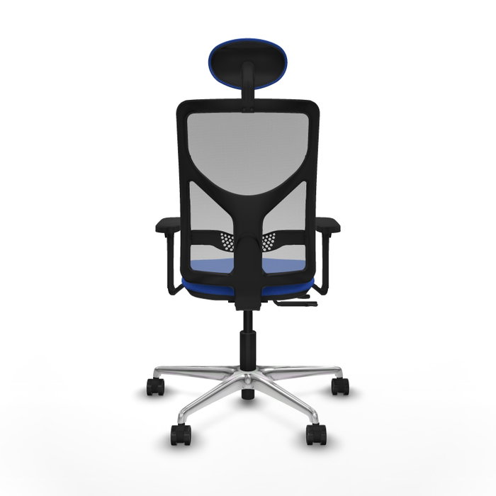 PIQUERAS Y CRESPO Silla de oficina Motilla Azul y Gris con mecanismo Sincro/Traslack PIQUERAS Y CRESPO Silla de oficina Motilla Azul y Gris con mecanismo Sincro/Traslack
