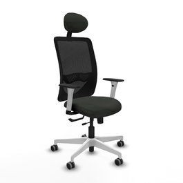 PIQUERAS Y CRESPO Silla de oficina Zulema con mecanismo Sincro/Traslack, Negro