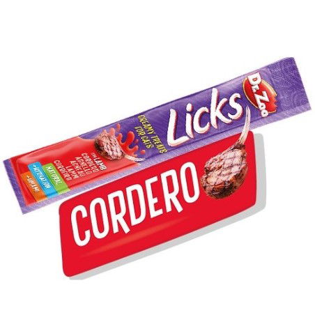 Dr Zoo Snacks Líquidos Licks Cordero 36x15g para Gatos Naturales Sin Colorantes