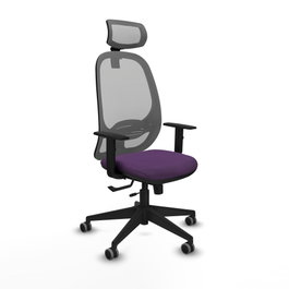 PIQUERAS Y CRESPO Silla de oficina Cilanco Morado y Gris