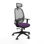PIQUERAS Y CRESPO Silla de oficina Cilanco Morado y Gris