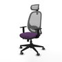 PIQUERAS Y CRESPO Silla de oficina Cilanco Morado y Gris