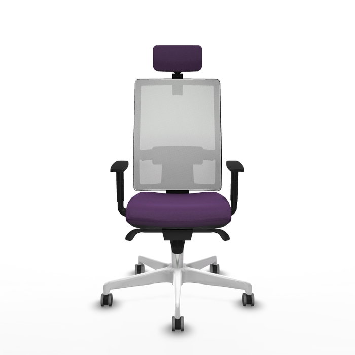 PIQUERAS Y CRESPO Silla de oficina Horna con mecanismo Sincro, Morada y Blanca PIQUERAS Y CRESPO Silla de oficina Horna con mecanismo Sincro, Morada y Blanca