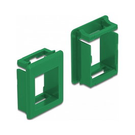 DeLOCK Soporte Keystone para carcasas, 4 unidades, verde
