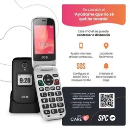 SPC Teléfono Móvil Polaris para Personas Mayores 4G Negro