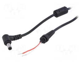 AKYGA Cable de alimentación CC DC 5,5/2,5 angular, 1,2m