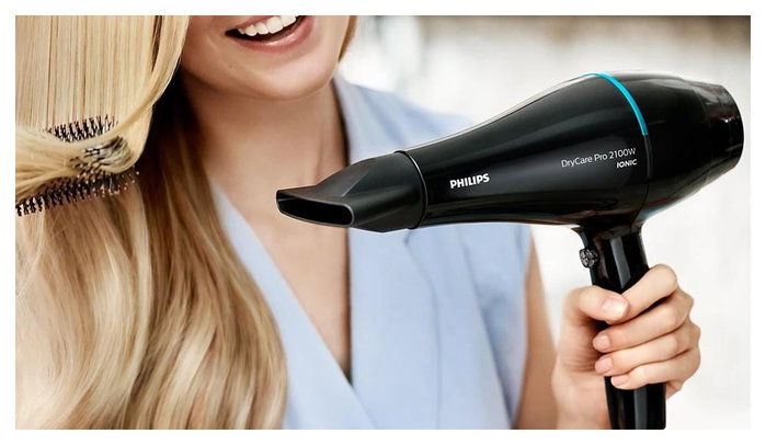 Philips DryCare BHD272/00 Secador Pro 2100W Negro/Verde Lago