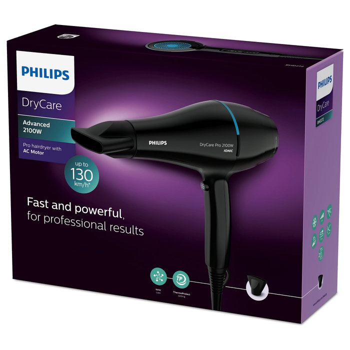 Philips DryCare BHD272/00 Secador Pro 2100W Negro/Verde lago Philips DryCare BHD272/00 Secador Pro 2100W Negro/Verde lago