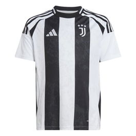 Camiseta de Fútbol de Manga Corta para Niños Adidas Juventus 24/25 Home Negro 11-12 Años