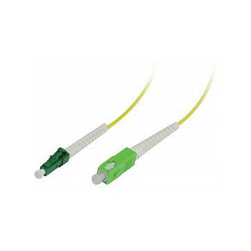 Synergy21 Cable de parcheo de fibra óptica 2m LC(APC)-SC(APC) OS2 G657.A2 9/125u 2mm con protector flexible Synergy21 Cable de parcheo de fibra óptica 2m LC(APC)-SC(APC) OS2 G657.A2 9/125u 2mm con protector flexible