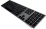 Matias FK418 Mac Space Gray Teclado Inalámbrico Bluetooth Retroiluminado Aluminio Layout Polaco