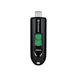 Transcend JetFlash 790C - Memoria USB 256 GB, USB Tipo C y USB 3.2 Gen 1 (3.1 Gen 1), Plug and Play, Negro