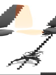 Taburete Piqueras y Crespo PB363RN Marrón PVC