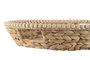 DKD Home Decor Set de 2 Bandejas de Jacinto de Agua y Madera Natural