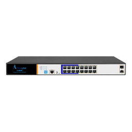 Extralink ARES Switch Gigabit PoE/PoE+ 16 puertos, 2 SFP, 150W, Gestionable