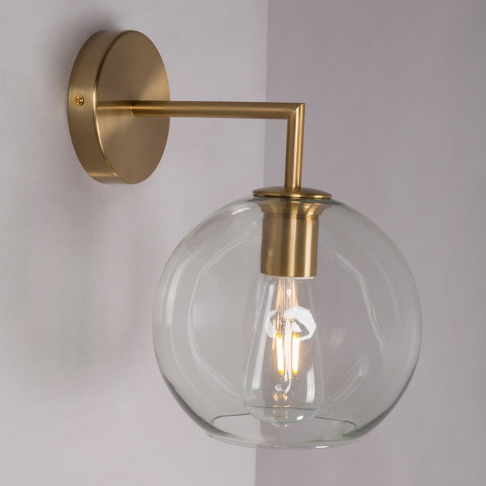 Aplique Mokpo con diseño retro de acero y cristal Aplique Mokpo con diseño retro de acero y cristal