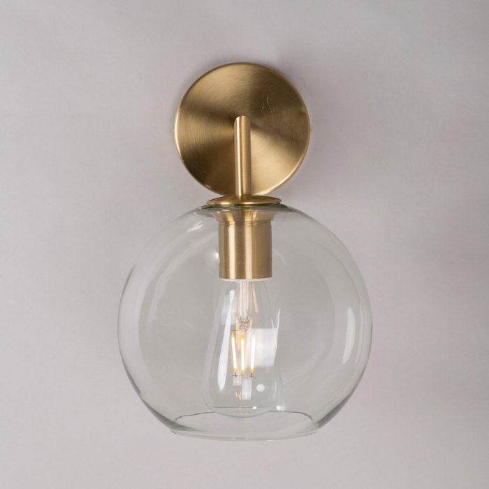 Aplique Mokpo con diseño retro de acero y cristal Aplique Mokpo con diseño retro de acero y cristal
