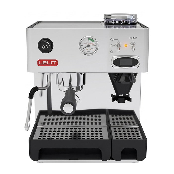 Lelit PL042TEMD Máquina espresso manual con molinillo integrado Lelit PL042TEMD Máquina espresso manual con molinillo integrado