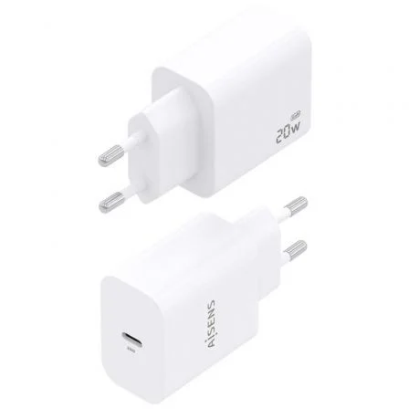 AISENS - CARGADOR GaN 20W, 1xUSB-C PD3.0, BLANCO AISENS - CARGADOR GaN 20W, 1xUSB-C PD3.0, BLANCO