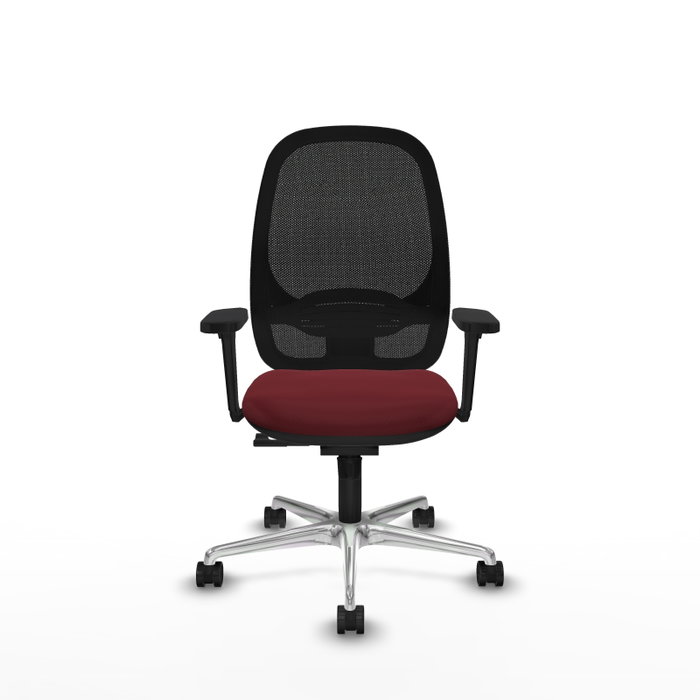 PIQUERAS Y CRESPO Silla de oficina Cilanco con mecanismo Sincro, Granate y Negro PIQUERAS Y CRESPO Silla de oficina Cilanco con mecanismo Sincro, Granate y Negro