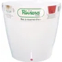 Riviera Eva Maceta Redonda de Plástico Ø 46 cm - 49 L - Blanco