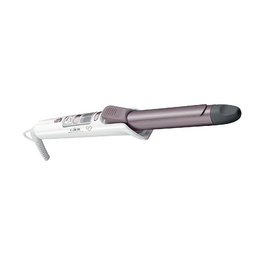 Rowenta CF 3460 Rizador de Pelo Profesional, 8 Temperaturas 130-200°C, Calentamiento 45s, Negro/Rosa/Blanco, Pantalla LCD