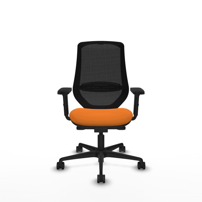 PIQUERAS Y CRESPO Silla de oficina Mardos Naranja y Negro