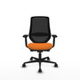 PIQUERAS Y CRESPO Silla de oficina Mardos Naranja y Negro