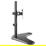 EQUIP Soporte Articulado de Sobremesa para Monitor LCD 13" - 32", Ajuste de Inclinación, Rotación y Giro, Gestión de Cables, VESA 75x75/100x100 mm, Negro