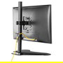 EQUIP Soporte Articulado de Sobremesa para Monitor LCD 13" - 32", Ajuste de Inclinación, Rotación y Giro, Gestión de Cables, VESA 75x75/100x100 mm, Negro