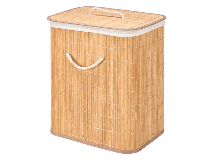 Kipit Pongotodo Rectangular Bambú Tela Natural 60L 40 x 50 x 30 cm (Set de 6)