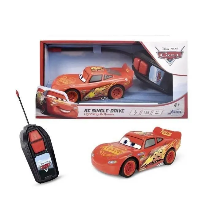 Jada Cars RC 1/32 McQueen SMO4006333094408 - Coche Radiocontrolado para Niños a partir de 4 años
