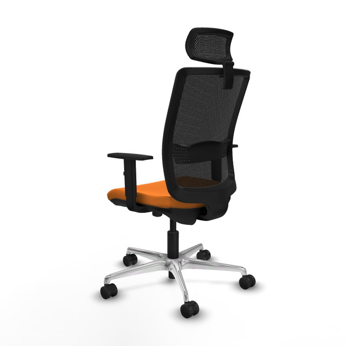 PIQUERAS Y CRESPO Silla de oficina Haches Naranja y Negro