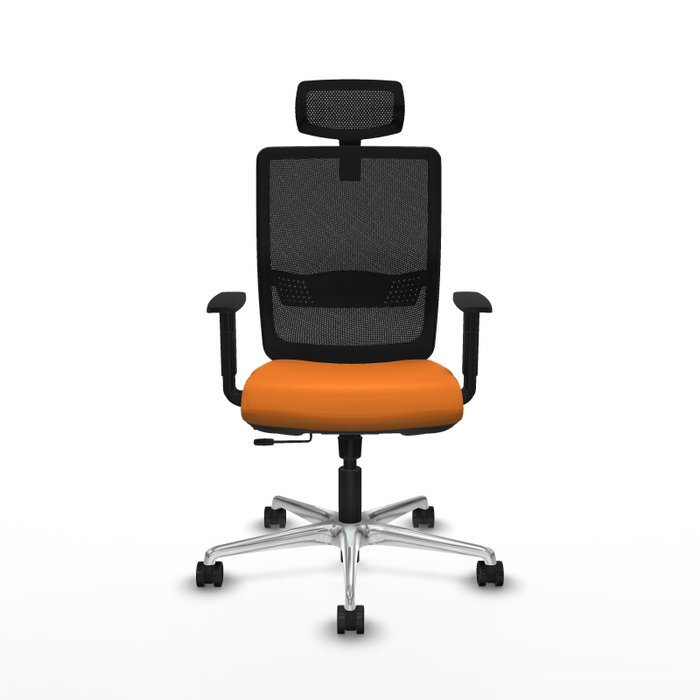 PIQUERAS Y CRESPO Silla de oficina Haches Naranja y Negro