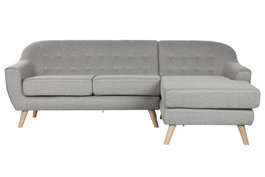 DKD Home Decor Sofá Scandi Topo Natural 226 cm