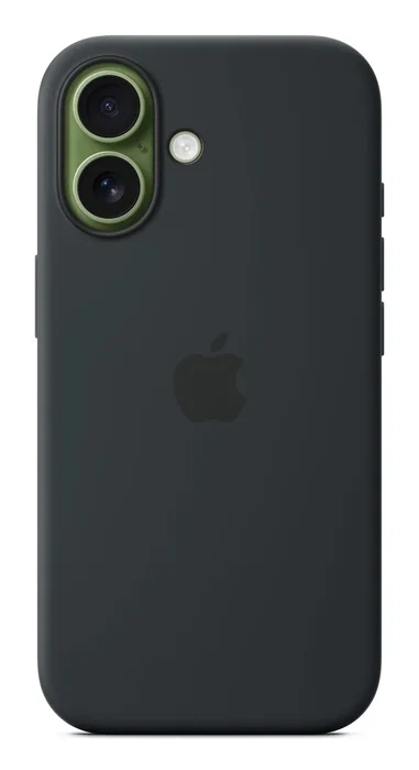 Apple MGF14ZM/A Funda de Silicona con MagSafe para iPhone 17 - Negro, 45% silicona reciclada, interior de microfibra, protección contra caídas y rayones, carga inalámbrica