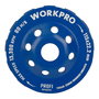 Workpro Muela Copa Diamantada Profi Ø115 x 22,2 mm para Hormigón y Piedra, 12 Dientes, Máx. 13.300 RPM
