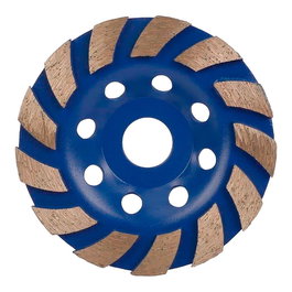 Workpro Muela Copa Diamantada Profi Ø115 x 22,2 mm para Hormigón y Piedra, 12 Dientes, Máx. 13.300 RPM