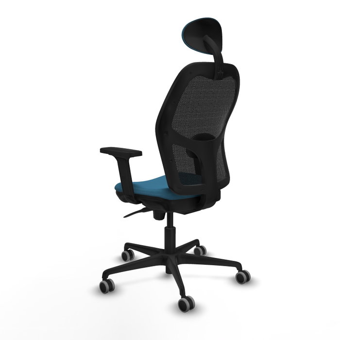 PIQUERAS Y CRESPO Silla de oficina Jorquera, mecanismo Sincro, Verde petróleo/Negro PIQUERAS Y CRESPO Silla de oficina Jorquera, mecanismo Sincro, Verde petróleo/Negro