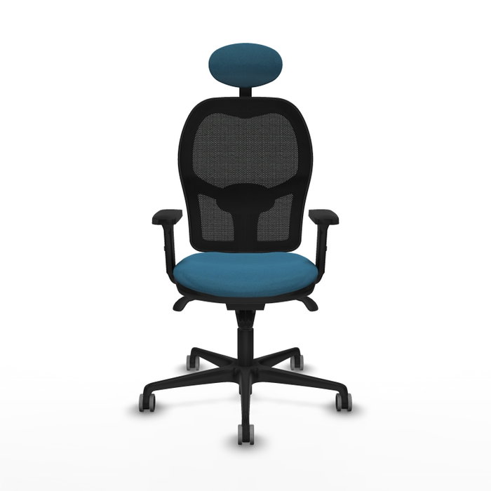 PIQUERAS Y CRESPO Silla de oficina Jorquera, mecanismo Sincro, Verde petróleo/Negro PIQUERAS Y CRESPO Silla de oficina Jorquera, mecanismo Sincro, Verde petróleo/Negro
