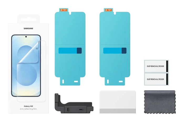 Samsung EF-US931CTEGWW Protector de Pantalla Antirreflectante Transparente para Galaxy S25 (6.2") - 1 Pieza Incluye Paño de Limpieza