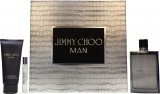 Jimmy Choo Man Gift Set 100ml EDT, 100ml Gel de Ducha y 7.5ml EDT