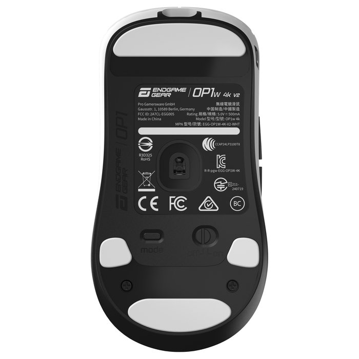 Endgame Gear OP1w 4k v2 Ratón Gaming Inalámbrico 4.000Hz - Blanco
