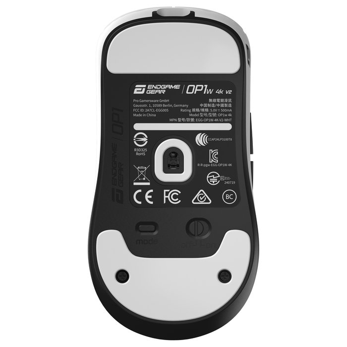 Endgame Gear OP1w 4k v2 Ratón Gaming Inalámbrico 4.000Hz - Blanco