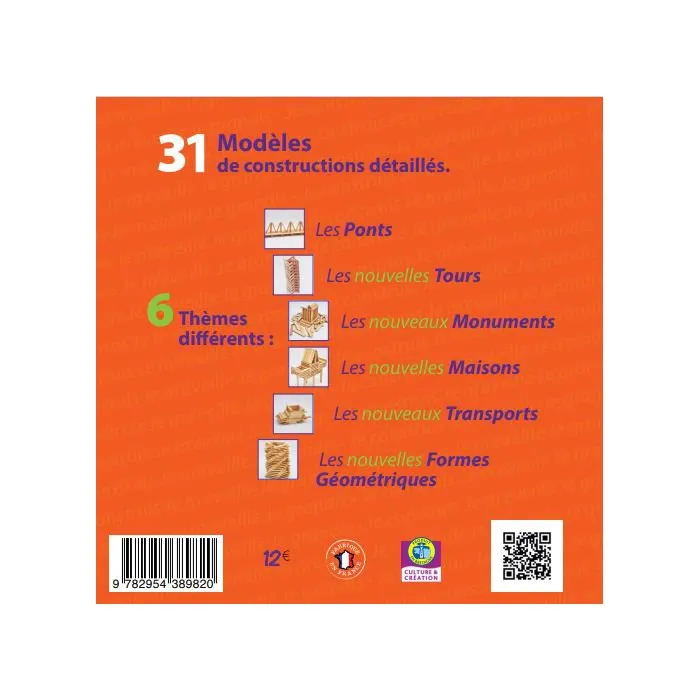 MECABOIS Libro de Modelos ABC de Construcciones de Madera Volumen 2 - 31 Modelos - Niños y Niñas +3 Años
