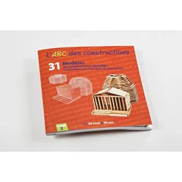 MECABOIS Libro de Modelos ABC de Construcciones de Madera Volumen 2 - 31 Modelos - Niños y Niñas +3 Años