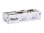 Vivalto Taza de Vidrio para Café 85 ml con Plato Transparente 11x5.5x11 cm (Set de 24)