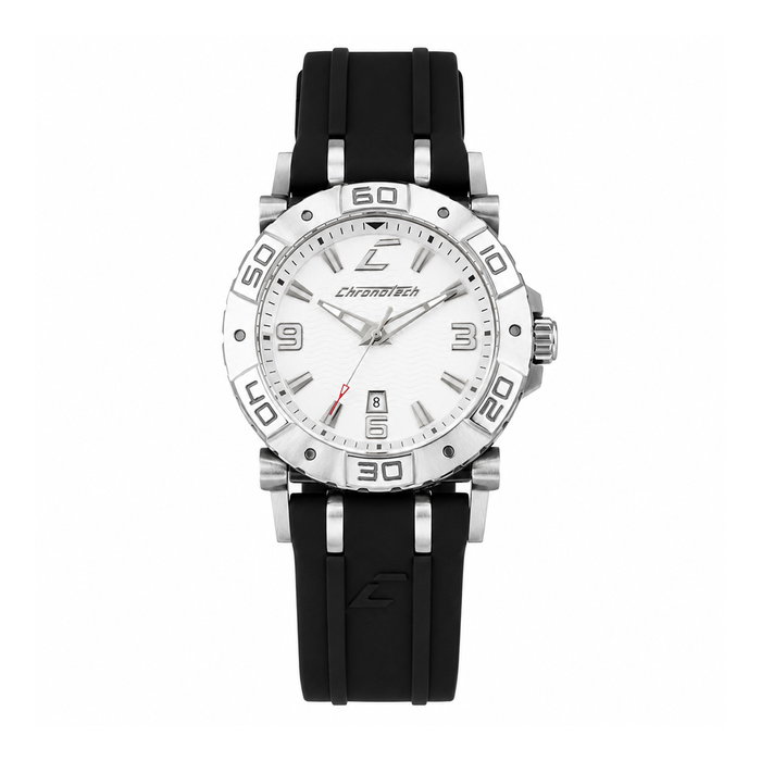 Chronotech RW0038 con correa de silicona negra Chronotech RW0038 con correa de silicona negra