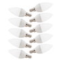 Pack 10 Lámparas LED Vela E14 5W 410Lm Blanco Frío