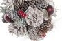 DKD Home Decor Bola Decoración Navidad Alpina Blanco Rojo 14 x 14 x 14 cm (6 Unidades)